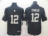 Nike Raiders 12 Ken Stabler Black Vapor Untouchable Limited Jersey,baseball caps,new era cap wholesale,wholesale hats